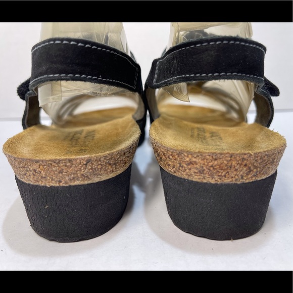 NAOT Rachel Strappy Black Patent Leather Slingback Sandal Women’s Size 41/US 10 - Picture 3 of 12